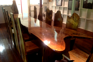 AJ Hacketts Table,Bcoz, Fine Hand Crafted Solid Timber Furniture Created in Far North Queensland, Timbers include Accacia, Cedar, Australian, Maple, Solid Timber, Mango, Black Bean, Raintree